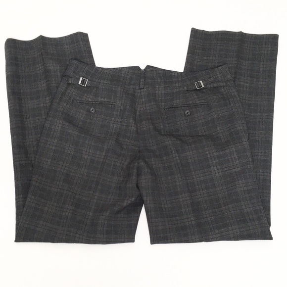 Banana Republic Pants - Banana Republic | Martin Fit Grey Plaid Trousers
